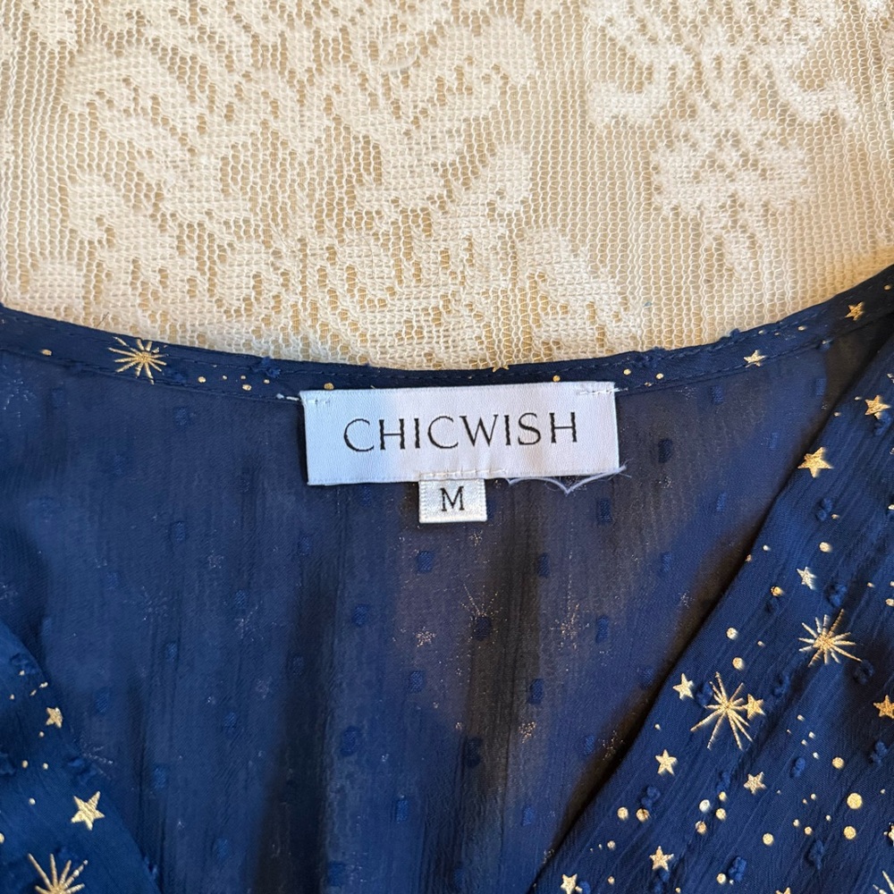 Chicwish glory of love star print tiered vneck maxi dress - Picture 5 of 12